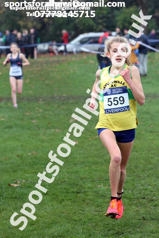 Womens under-17s and junior British Athletics Liverpool Cross Challenge, Sefton Park, Liverpool. Photo:  David T. Hewitson/Sports for All Pics